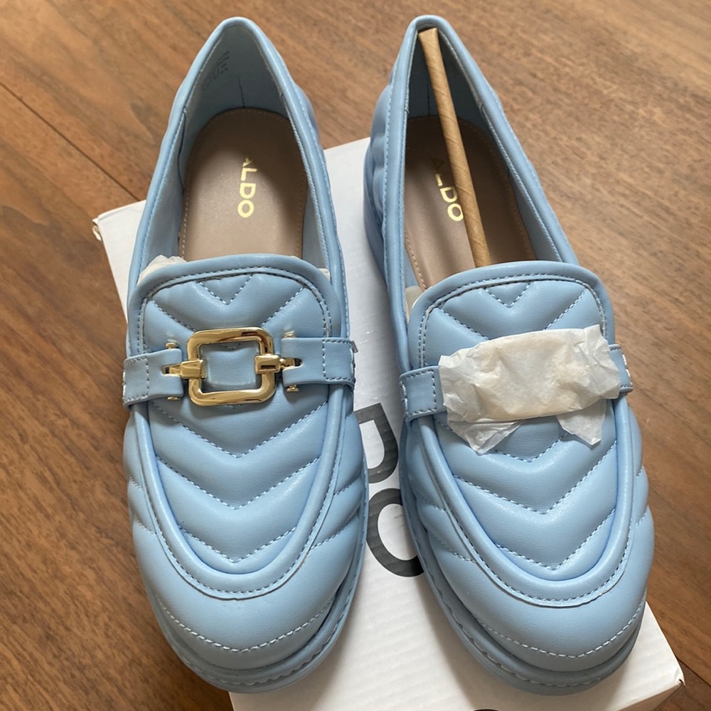 Quilted loafers.